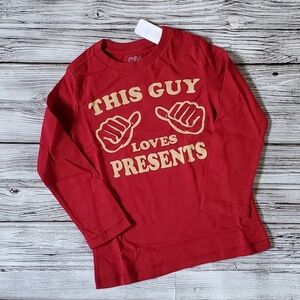 Gymboree Boys Holiday Christmas Top This Guy Loves Presents